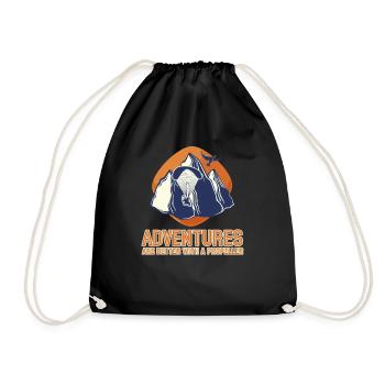 Les aventures sont meilleures avec une hélice - Sac de sport léger - noir - Devant
