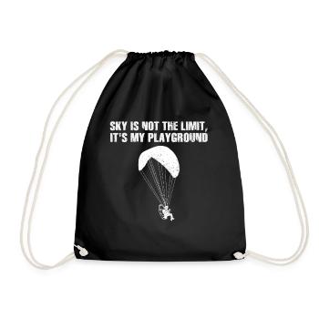 Le ciel n’est pas la limite, c’est mon terrain de jeu - Sac de sport léger - noir - Devant