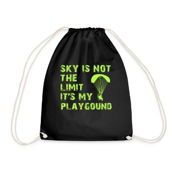Le ciel n’est pas la limite, c’est mon terrain de jeu - Sac de sport léger - noir - Devant