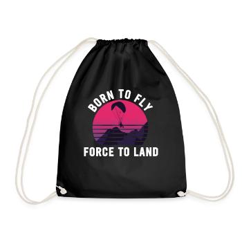 Born To Fly Forcé D’atterrir Paramoteur - Sac de sport léger - noir - Devant