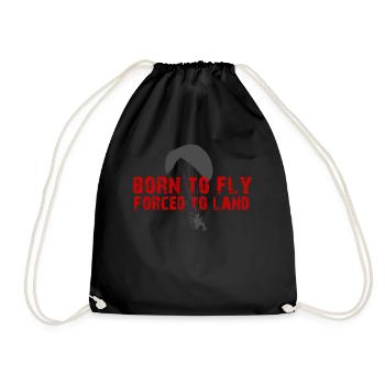 Born To Fly Forcé D’atterrir Paramoteur - Sac de sport léger - noir - Devant
