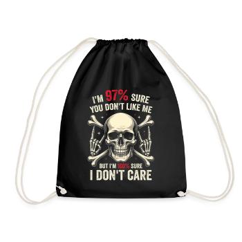 97% You Don’t Like Me, I'm 100% Sure I Dont Care - Sac de sport léger - noir - Devant