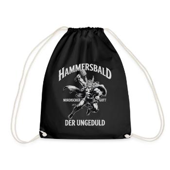 Hammersbald – Dieu nordique de l’impatience - Sac de sport léger - noir - Devant