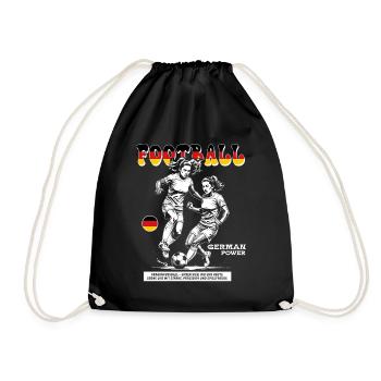 Germany Fußballspielerin Shirt: Faulspiel mit Stil - Turnbeutel - Schwarz - Vorne