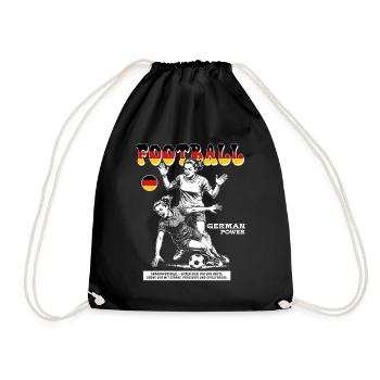 Maillot de footballeur de l’Allemagne : Faute avec annonce - Sac de sport léger - noir - Devant