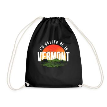 Je préférerais être dans le Vermont - Sac de sport léger - noir - Devant