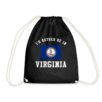 Je préférerais être en Virginie - Sac de sport léger - noir - Devant