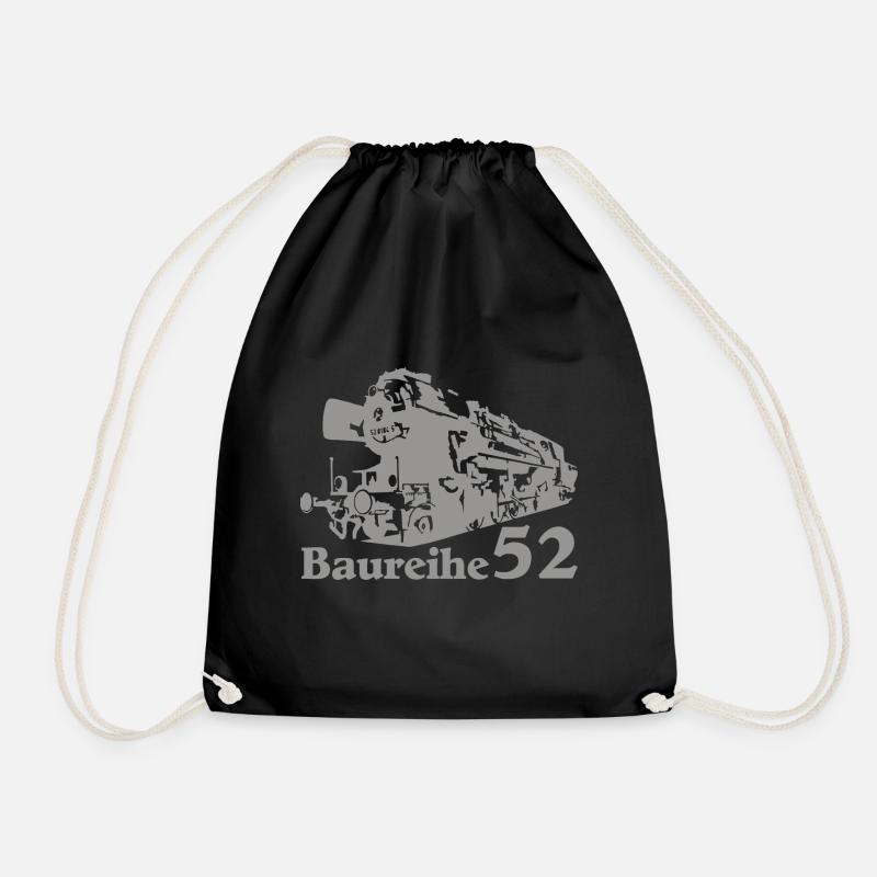 Dampflok Baureihe 52 - Turnbeutel - Schwarz