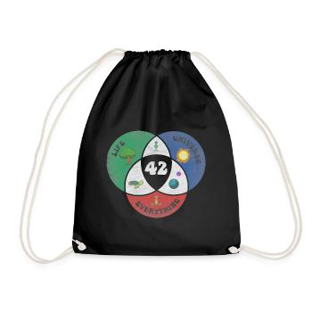 42 est la réponse à la vie, l'univers et le reste - Sac de sport léger - noir - Devant