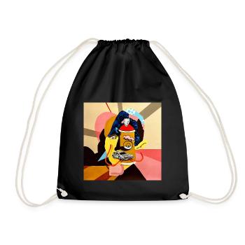 Visage 3 - Sac de sport léger - noir - Devant
