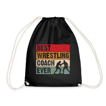 Bester Wrestling-Coach aller Zeiten - Turnbeutel - Schwarz - Vorne