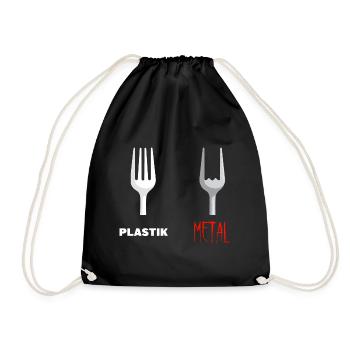 Fourchette Plastic Metal Musique - Sac de sport léger - noir - Devant