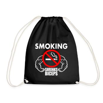 Smoking shrinks the biceps - Sac de sport léger - noir - Devant