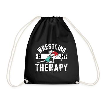 La lutte est ma thérapie - Sac de sport léger - noir - Devant