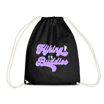 Hiking Buddies Hiking Clothing Outdoor Camping - Drawstring Bag - black - Front