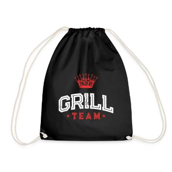 Grill Team - Turnbeutel - Schwarz - Vorne