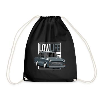 Low Life  - Drawstring Bag - black - Front