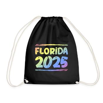 Floride 2025 Coloré - Sac de sport léger - noir - Devant