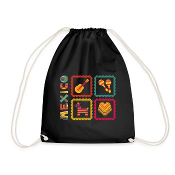 Mexico - Drawstring Bag - black - Front