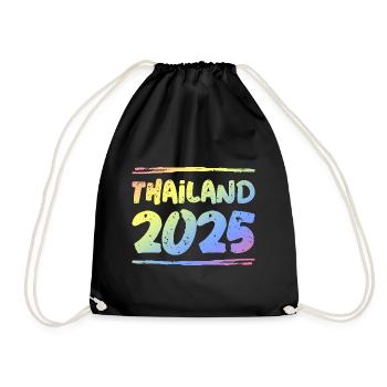 Thailand 2025 Bunt - Turnbeutel - Schwarz - Vorne