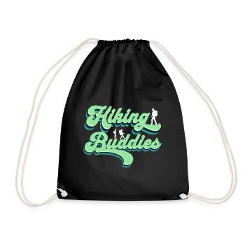 Hiking Buddies Hiking Clothing Outdoor Camping - Drawstring Bag - black - Front