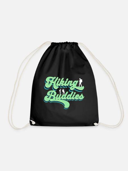 Hiking Buddies Wanderbekleidung Outdoor Camping - Turnbeutel - Schwarz