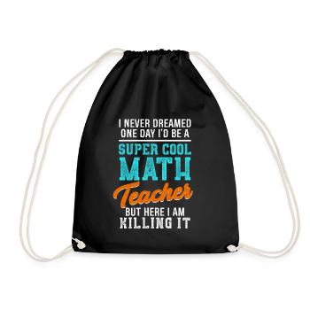 Thé de professeur de maths cool Cadeau de professeur fantastique - Sac de sport léger - noir - Devant