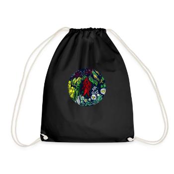 Rainforest tropics environmental protection nature climate change - Drawstring Bag - black - Front