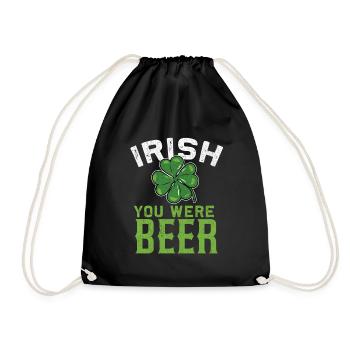St Patricks Day Irish Lucky Charm Drunk Beer Paddy - Turnbeutel - Schwarz - Vorne
