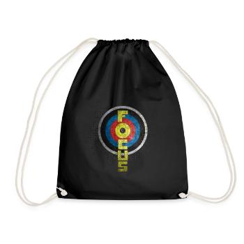 tir à l'arc - Sac de sport léger - noir - Devant