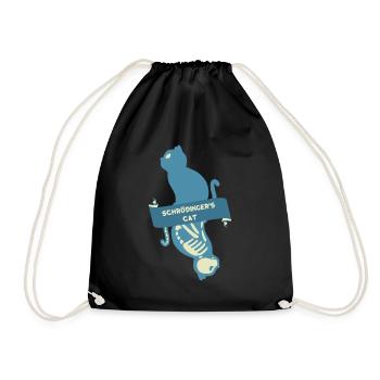 Schroedinger's Cat I Funny Dead or Alive - Drawstring Bag - black - Front