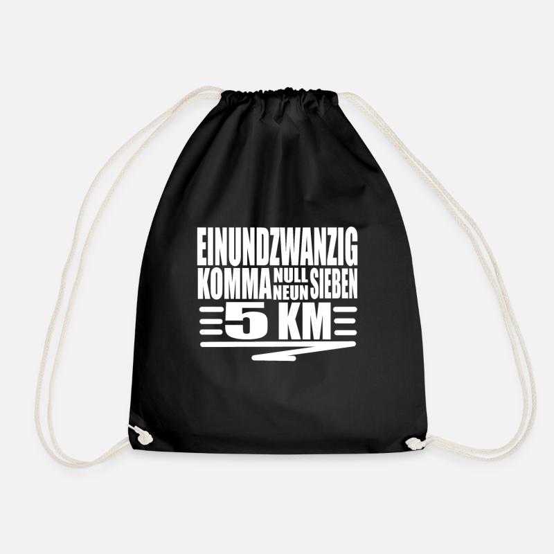 Halbmarathon Laufshirt - Turnbeutel - Schwarz