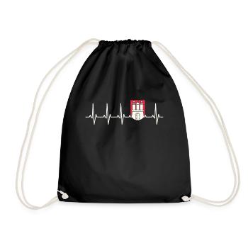 ECG de Hambourg pour les hamburgers - Sac de sport léger - noir - Devant