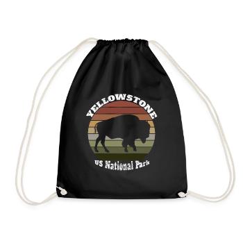 Yellowstone Dutton Ranch Vintage - Drawstring Bag - black - Front