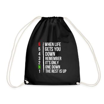 Moto Moto Gears - Quand la vie vous gagne - Sac de sport léger - noir - Devant