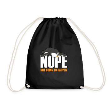 Ne pas faire de la pêche - Sac de sport léger - noir - Devant