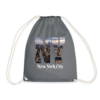 Addicted To New York - Drawstring Bag - grey - Front