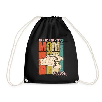 Meilleure maman Ever jumeau mère jumeaux mère - Sac de sport léger - noir - Devant