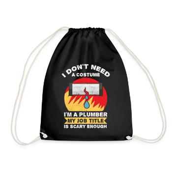 Je n’ai pas besoin d’un costume Je suis plombier - Sac de sport léger - noir - Devant