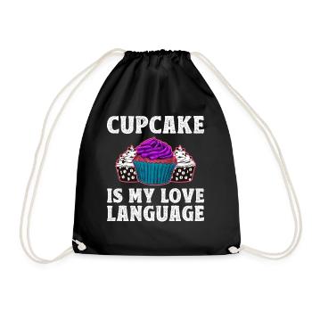 Cupcake Is My Love Language - Sac de sport léger - noir - Devant