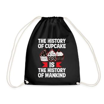 L’histoire du cupcake - Sac de sport léger - noir - Devant