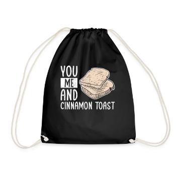You Me And Cinnamon Toast - Turnbeutel - Schwarz - Vorne