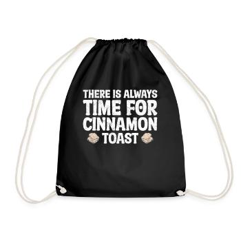 Il y a toujours du temps pour les toasts à la cannelle - Sac de sport léger - noir - Devant