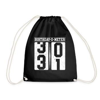Birthday-O-Meter 31 Happy 31st Birthday Celebrant - Drawstring Bag - black - Front