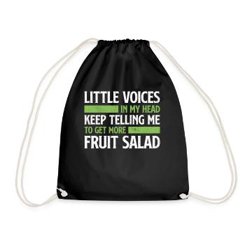 There Is No Future Without Fruit Salad - Drawstring Bag - black - Front