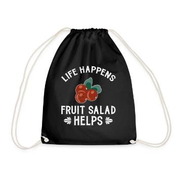 Life Happiness Fruit Salad aide - Sac de sport léger - noir - Devant