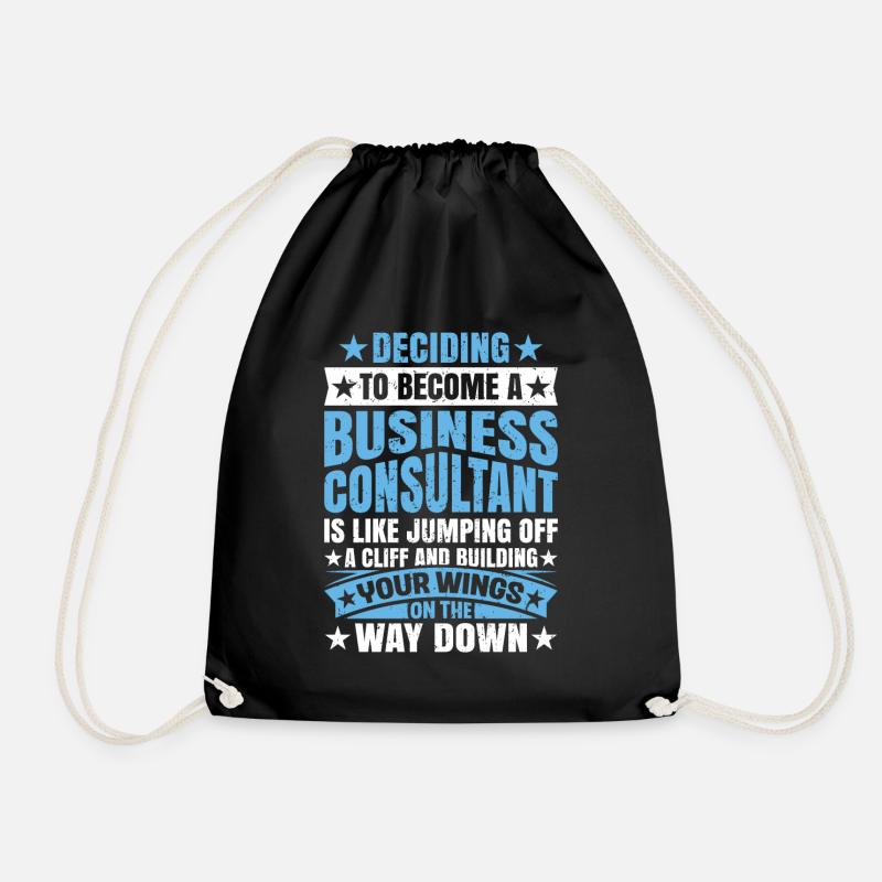 Deciding To Become A Business Consultant - Turnbeutel - Schwarz