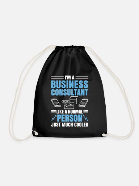 I Am A Business Consultant - Turnbeutel - Schwarz