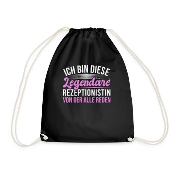 Icg Bin Diese Legendare Rezeptionistin - Turnbeutel - Schwarz - Vorne