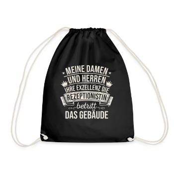 Meine Damen Und Herren Ihre Exzellenz - Turnbeutel - Schwarz - Vorne